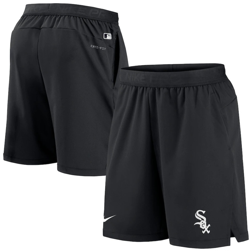 Men's Chicago White Sox Nike Black AC Flex Vent Max Performance Shorts